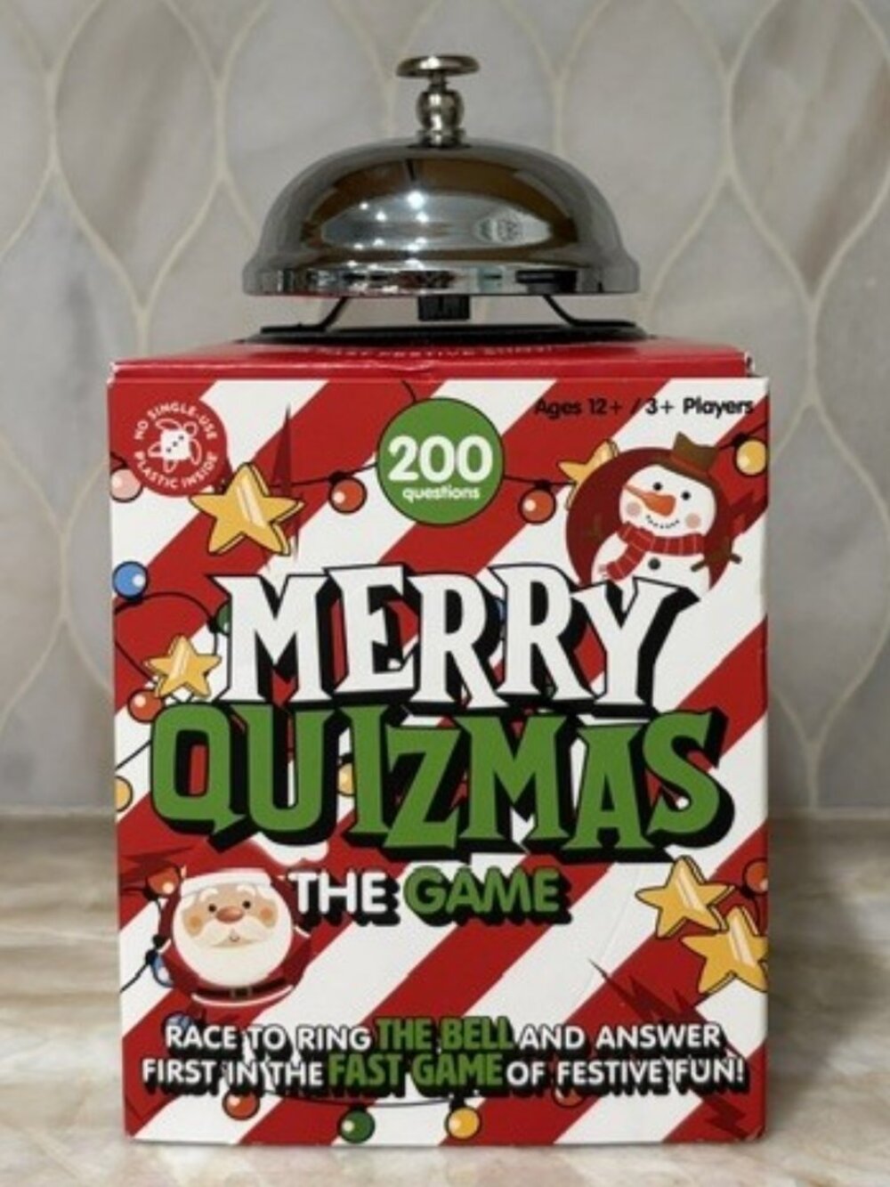 Merry Quizmas Christmas Trivia Family Holiday Game Fun
